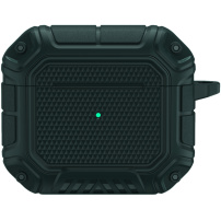 Husă rezistentă cu carabină pentru AirPods 3 - verde închis
