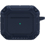 Husă rezistentă cu carabină pentru AirPods 3 - albastru