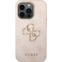 Carcasă Guess 4G Metal Logo pentru iPhone 15 Pro Max - roz