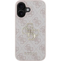 Guess Husă 4G Metal Logo pentru iPhone 16 - roz