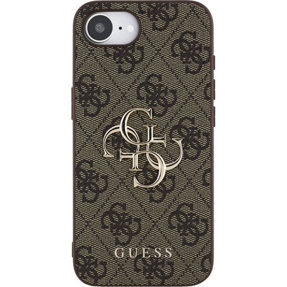 Husă Guess 4G Metal Logo pentru iPhone 16e / 17e - maro