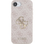 Guess 4G Metal Logo husă pentru iPhone 16e / 17e - roz