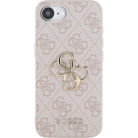 Guess 4G Metal Logo husă pentru iPhone 16e / 17e - roz