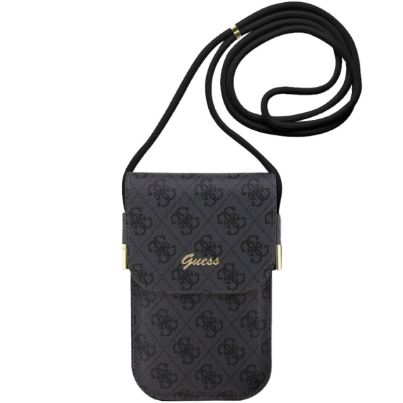 Guess 4G Metal Logo Script geantă universală pentru iPhone - gri