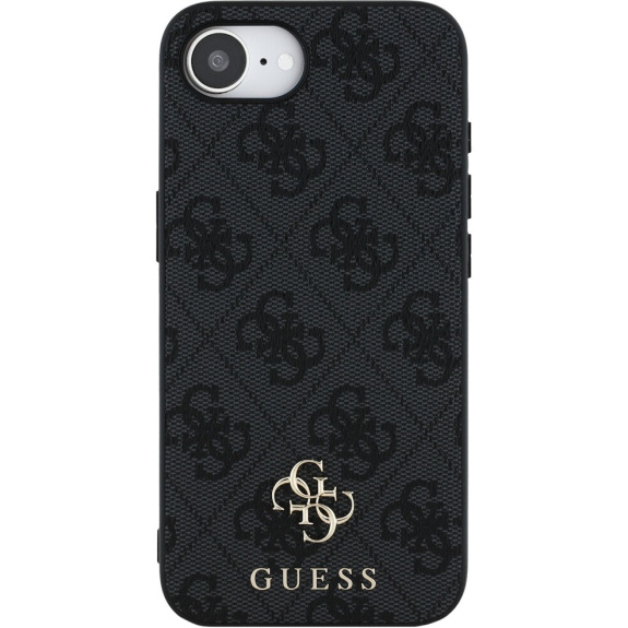 Guess 4G Small Metal Logo husă cu MagSafe pentru iPhone 16e / 17e - gri