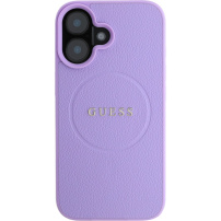 Guess Husă granulată Classic Logo cu MagSafe pentru iPhone 16 Plus - Violet