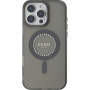 Guess Husă inel IML cu strasuri cu MagSafe pentru iPhone 16 Pro Max - gri