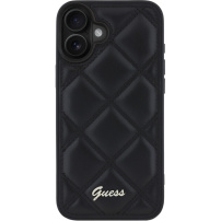 Guess Husă matlasată pentru iPhone 16 - neagră
