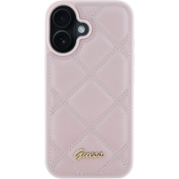 Guess Husă matlasată pentru iPhone 16 - roz
