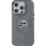 Karl Lagerfeld Husă IML K&CH Heads cu ramă metalică și MagSafe pentru iPhone 15 Pro Max - neagră