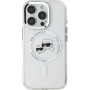 Karl Lagerfeld IML K&CH Heads capac cadru metalic cu MagSafe pentru iPhone 16 Pro - transparent