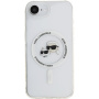 Karl Lagerfeld IML K&CH Heads Metal Frame husă cu MagSafe pentru iPhone 16e / 17e - transparent