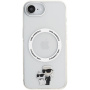 Karl Lagerfeld IML Karl and Choupette husă cu MagSafe pentru iPhone 16e / 17e - transparent