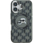 Karl Lagerfeld IML Monogram K&CH Heads Cover cu MagSafe pentru iPhone 16 - Negru