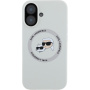 Karl Lagerfeld Husă din silicon K&CH Heads cu MagSafe pentru iPhone 16 - bej