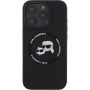 Karl Lagerfeld Husă din silicon K&CH Heads cu MagSafe pentru iPhone 16 Pro - negru