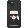 Karl Lagerfeld Karl Head husă din silicon pentru iPhone 14 Plus - negru