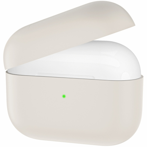 Husă din silicon pentru AirPods 3 - bej