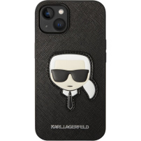 Karl Lagerfeld Saffiano Karl Head husă pentru iPhone 14 Plus - negru