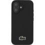 Lacoste Husă emblematică cu logo țesut Petit Pique cu MagSafe pentru iPhone 16 - negru