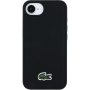 Husă Lacoste Iconic Petit Pique Woven Logo cu MagSafe pentru iPhone 16e / 17e - negru