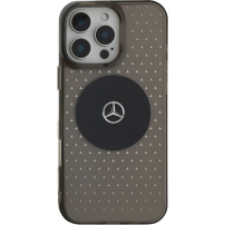 Mercedes Husă Star Pattern cu MagSafe pentru iPhone 16 Pro - gri