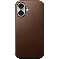 Nomad Husă din piele modernă din piele cu MagSafe pentru iPhone 16 - maro