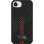 Oracle Red Bull Racing Carbon Powerbar husă cu MagSafe pentru iPhone 16e / 17e - negru