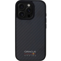 Oracle Red Bull Racing Husă Carbon Shiny Logo cu MagSafe pentru iPhone 16 Pro - negru