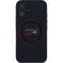 Oracle Red Bull Racing Husă din silicon Red Ring cu MagSafe pentru iPhone 16 - albastru închis