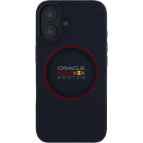 Oracle Red Bull Racing Husă din silicon Red Ring cu MagSafe pentru iPhone 16 - albastru închis