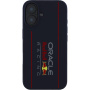 Oracle Red Bull Racing Husă din silicon cu logo vertical cu MagSafe pentru iPhone 16 - albastru închis