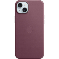 Husă originală Apple din țesătură FineWoven cu MagSafe pentru iPhone 15 Plus - dud roșu