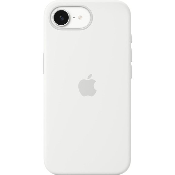 Husă din silicon Apple Original pentru iPhone 16e / 17e - alb