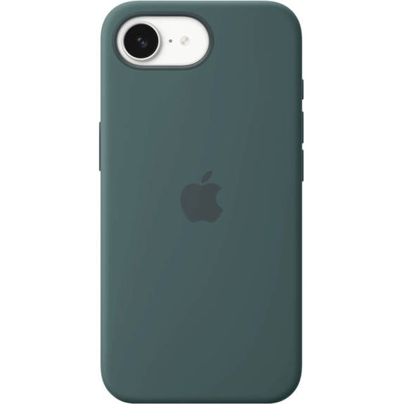 Original Apple husă din silicon pentru iPhone 16e / 17e - verde lac