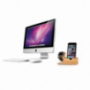 Staţie de andocare şi de încărcare / stativ, din lemn, pentru Apple Watch 38mm / 42mm şi iPhone 7 / 7 Plus / 6S / 6S Plus / 6 / 6 Plus şi iPhone 5 / 5S / 5C