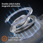 Suport magnetic MagSafe rotativ 360° cu suport pentru deget pentru iPhone - negru