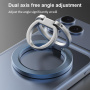 Suport magnetic MagSafe rotativ 360° cu suport pentru deget pentru iPhone - negru