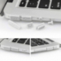 Capace din silicon 12 în 1, pentru porturi împotriva prafului, pentru MacBook Pro Retina 13" / 15" şi Air 11" / 13" - albe
