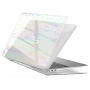Carcasă lucioasă transparentă cu fluturi pentru MacBook Air 13" (A2681 / A3113 / A3240 / A3449) - clar