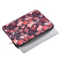 Geantă cu model floral pentru iPad de până la 11" / MacBook de până la 12" - roșie