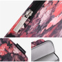 Geantă cu model floral pentru iPad de până la 11" / MacBook de până la 12" - roșie