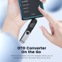 Toocki TQ-OTG06 adaptor de încărcare și date - USB-A la USB-C - mov