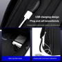 COOLBELL CB-8308 rucsac cu port USB extern și sistem de blocare a fermoarelor pentru iPad / MacBook de până la 17" - negru