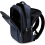 COOLBELL CB-8308 rucsac cu port USB extern și sistem de blocare a fermoarelor pentru iPad / MacBook de până la 17" - albastru închis