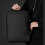 WEPOWER W-1331 rucsac și geantă 2 în 1 cu port USB extern pentru iPad / MacBook de până la 16" - gri