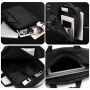 WEPOWER W-1331 rucsac și geantă 2 în 1 cu port USB extern pentru iPad / MacBook de până la 16" - gri