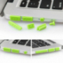 Capace din silicon 12 în 1, pentru porturi împotriva prafului, pentru MacBook Pro Retina 13" / 15" şi Air 11" / 13" - verzi