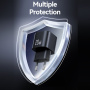 USAMS CC260 GaN mini adaptor de încărcare rapidă cu port USB-C - 20W - negru