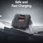 USAMS CC263 GaN mini adaptor de încărcare rapidă cu porturi USB-C / USB-A - 30W - negru